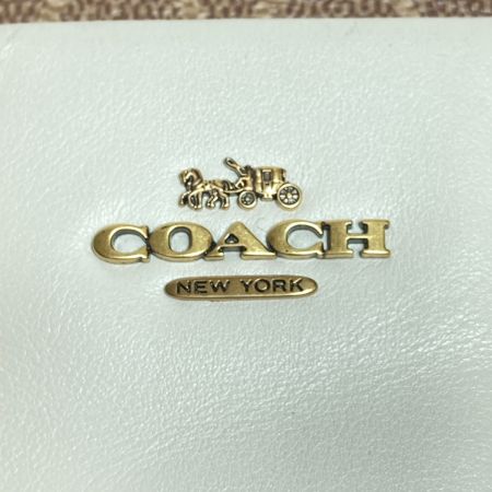  COACH コーチ キット メッセンジャー クロスボディ カラーブロック シグネチャー キャンバス バッグ 41321 ブラウン x ホワイト