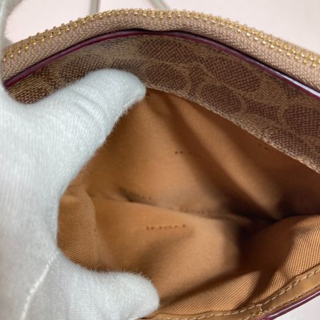  COACH コーチ キット メッセンジャー クロスボディ カラーブロック シグネチャー キャンバス バッグ 41321 ブラウン x ホワイト