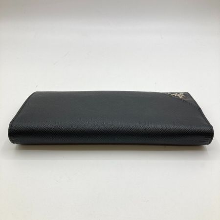  PRADA プラダ 長財布 財布 サフィアーノ メタル 箱付 2MV836 ブラック