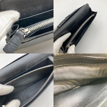  PRADA プラダ 長財布 財布 サフィアーノ メタル 箱付 2MV836 ブラック