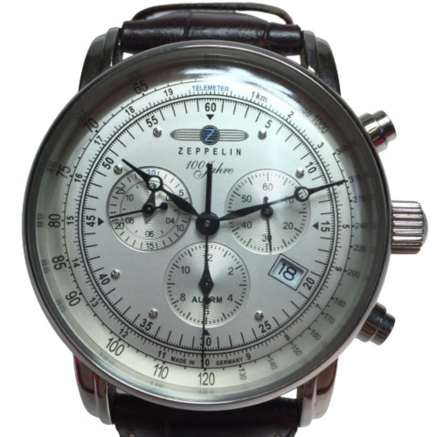 中古】 Zeppelin ツェッペリン クロノグラフ クォーツ メンズ 腕時計