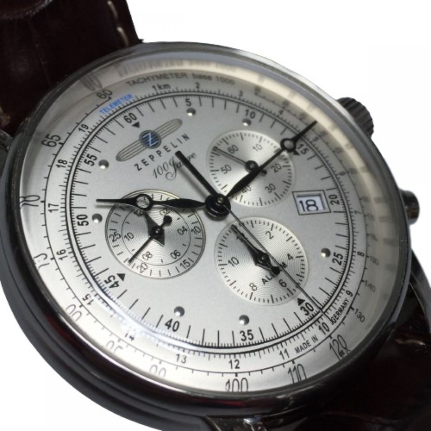 中古】 Zeppelin ツェッペリン クロノグラフ クォーツ メンズ 腕時計