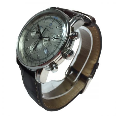  Zeppelin ツェッペリン クロノグラフ クォーツ メンズ 腕時計 7680-1 100周年記念モデル