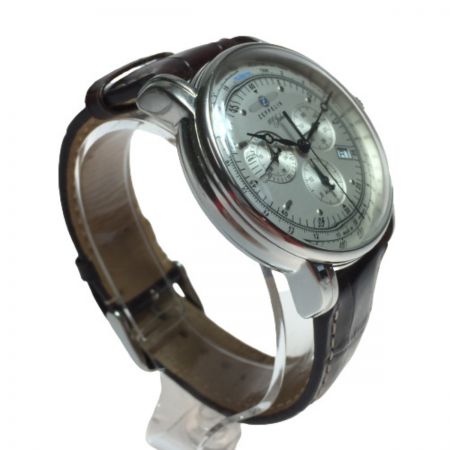  Zeppelin ツェッペリン クロノグラフ クォーツ メンズ 腕時計 7680-1 100周年記念モデル