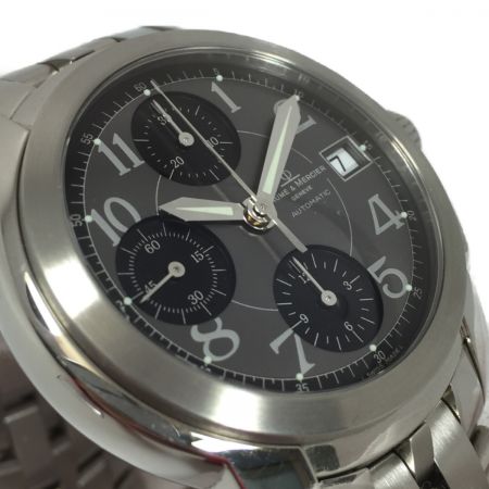  BAUME＆MERCIER ケープランド クロノグラフ 自動巻き メンズ 腕時計 MV045216 黒文字盤 本体のみ