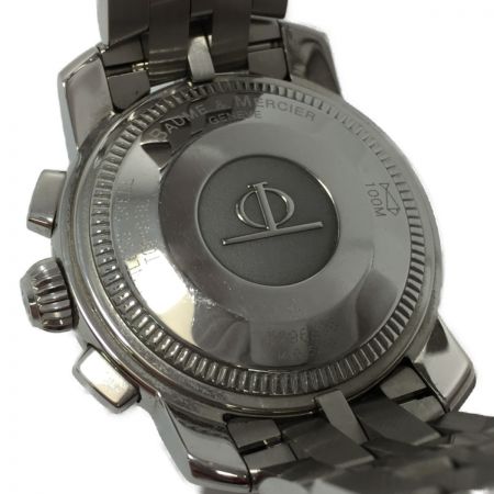  BAUME＆MERCIER ケープランド クロノグラフ 自動巻き メンズ 腕時計 MV045216 黒文字盤 本体のみ