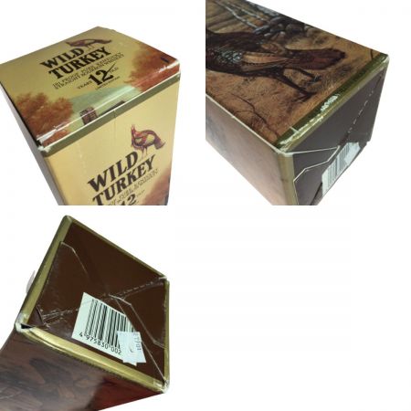  WILD TURKEY ワイルドターキー 12年 旧ラベル 750ml 50.5% 箱付 101 PROOF 未開栓