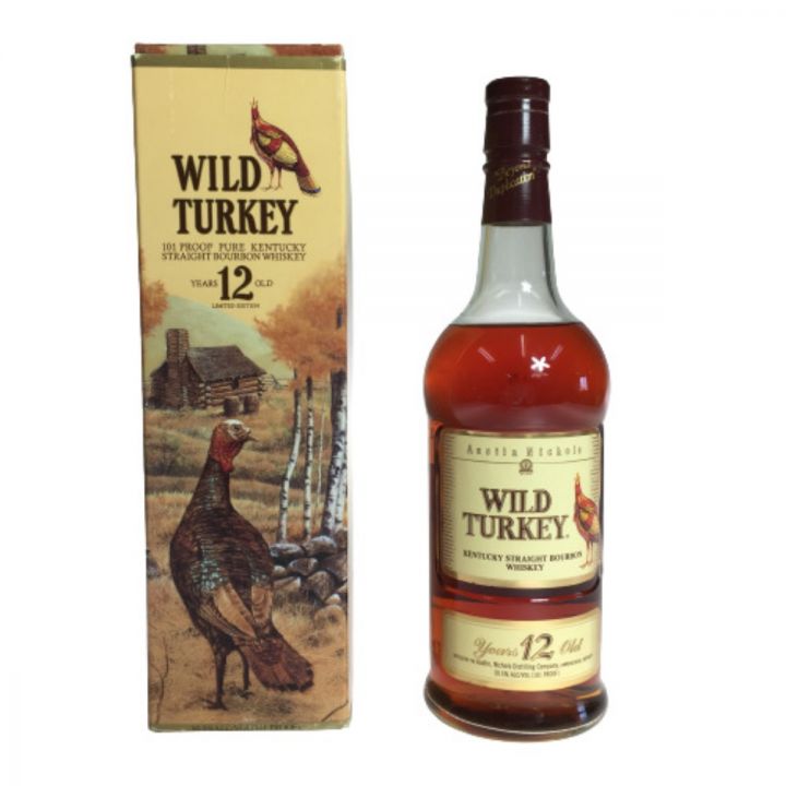 WILD TURKEY ワイルドターキー 12年 旧ラベル 750ml 50.5% 箱付 101 PROOF 未開栓｜中古｜なんでもリサイクルビッグバン