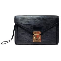 ◎◎ LOUIS VUITTON ルイヴィトン エピ セリエ・ドラゴンヌ M52612 ブラック セカンドバッグ ジャンク Dランク