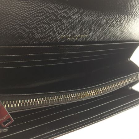  SAINT LAURENT(Yves Saint Laurent) 長財布　汚れ　色剥げあり　中古品 GUE372264 ブラック