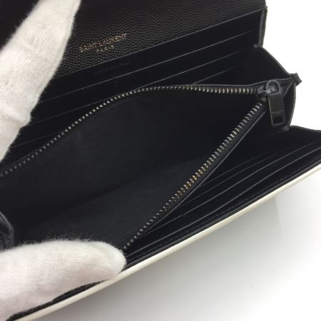  SAINT LAURENT(Yves Saint Laurent) 長財布　汚れ　色剥げあり　中古品 GUE372264 ブラック