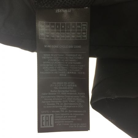  BURTON バートン ウインター スノー ビブパンツ　メンズ  ak サイクリック GORE-TEX  ブラック JPN：Ⅼ