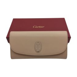 ◎◎ Cartier カルティエ 財布 長財布 Cartier  L3001819  パウダーベージュ 箱付 少々使用感有 L3001819 パウダーベージュ Bランク