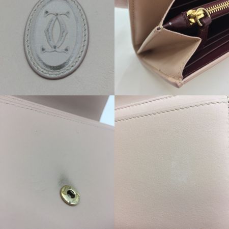  Cartier カルティエ 財布 長財布 Cartier  L3001819  パウダーベージュ 箱付 少々使用感有 L3001819 パウダーベージュ