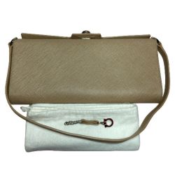 ◎◎ Salvatore Ferragamo サルヴァトーレフェラガモ ハンドバッグ AU-21/5429 ベージュ Bランク