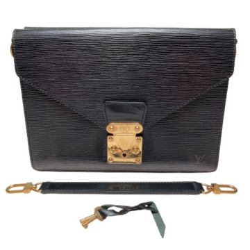 中古】 LOUIS VUITTON ルイヴィトン エピ ビファス M52322 ブラック ...