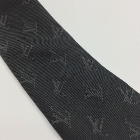  LOUIS VUITTON ルイヴィトン ネクタイ ブラック 中古品