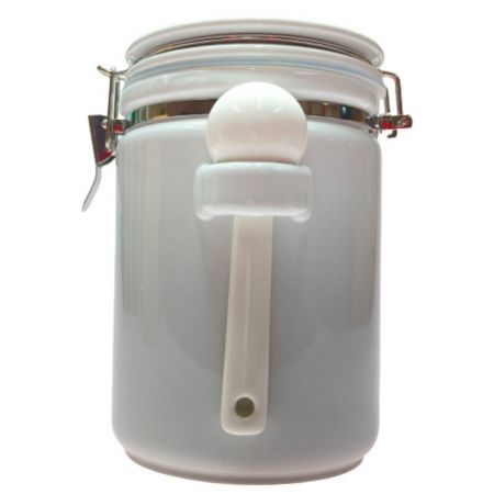  ZERO JAPAN ゼロジャパン ラウンドキャニスターL 陶製スプーン 1800cc RC-35L WH ホワイト