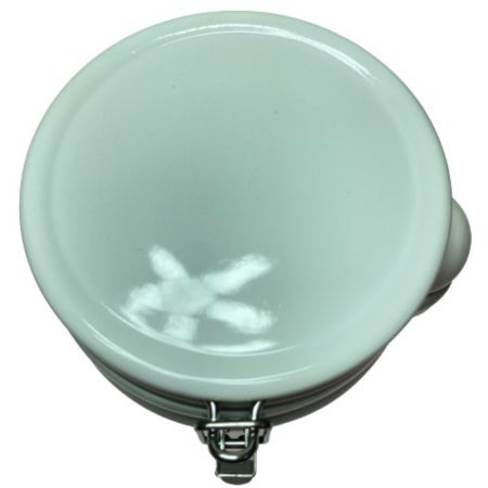  ZERO JAPAN ゼロジャパン ラウンドキャニスターL 陶製スプーン 1800cc RC-35L WH ホワイト