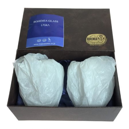  Laska ラスカ ボヘミアクリスタル バッカス オールドペア