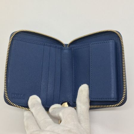  FURLA フルラ 二つ折り財布 　BAYLON　S　AROUN 828041 ブルー