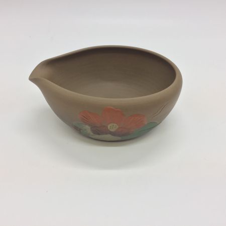   常滑焼　昭陽作　椿　 茶器揃(急須・湯冷・煎茶碗五客) 未使用品