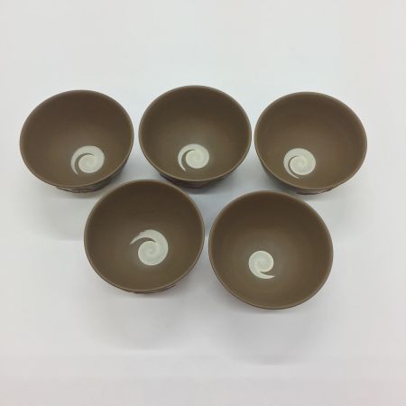   常滑焼　昭陽作　椿　 茶器揃(急須・湯冷・煎茶碗五客) 未使用品