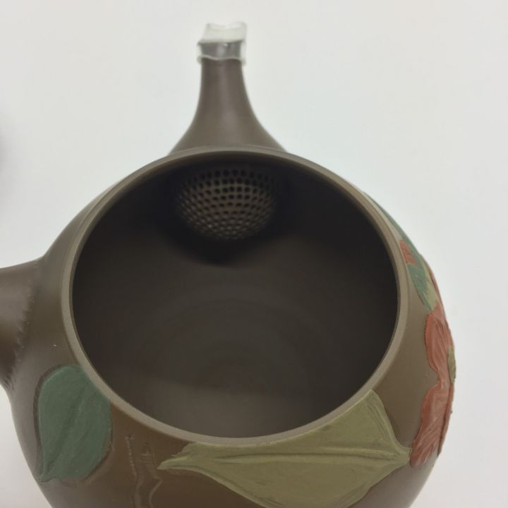 常滑焼 昭陽作 椿 茶器揃(急須・湯冷・煎茶碗五客) 未使用品｜中古｜なんでもリサイクルビッグバン