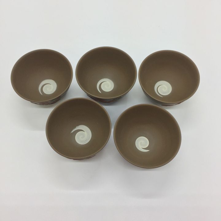 常滑焼 昭陽作 椿 茶器揃(急須・湯冷・煎茶碗五客) 未使用品｜中古｜なんでもリサイクルビッグバン