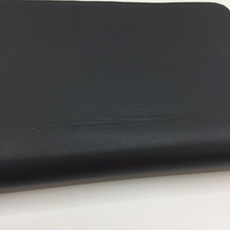  ARMANI EXCHANGE  アルマーニエクスチェンジ AX ラウンドロゴファスナー レザー長財布 ブラック 中古品