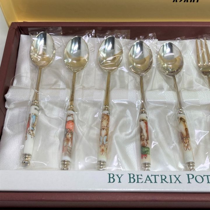 ピーターラビット スプーン＆フォーク 10本セット ASAHI - 中古小物