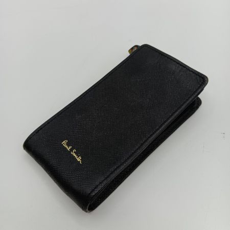  Paul Smith ポールスミス キーリング付きL字ファスナー 4連キーケース ブラック