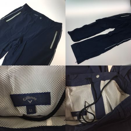  Callaway キャロウェイ メンズ ゴルフウェア 2WAY セットアップ レインウエア ネイビー ⅬⅬサイズ　収納袋付き