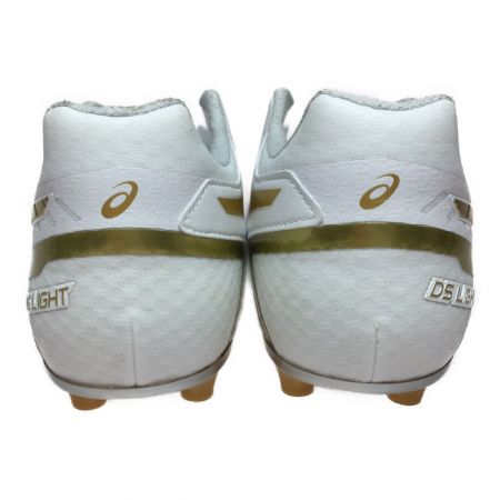  asics アシックス DS LIGHT 27.0cm サッカースパイク 1103A068 ホワイト/リッチゴールド
