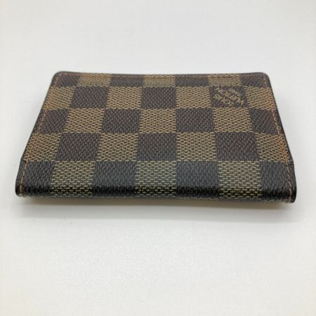  LOUIS VUITTON ルイヴィトン ダミエ オーガナイザー・ドゥ・ポッシュ カードケース 変色有 N61721 ブラウン