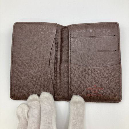  LOUIS VUITTON ルイヴィトン ダミエ オーガナイザー・ドゥ・ポッシュ カードケース 変色有 N61721 ブラウン