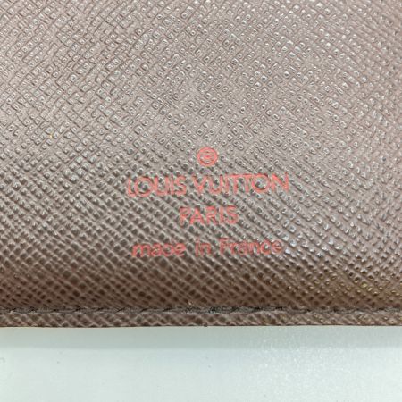  LOUIS VUITTON ルイヴィトン ダミエ オーガナイザー・ドゥ・ポッシュ カードケース 変色有 N61721 ブラウン
