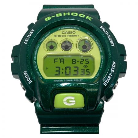  CASIO カシオ G-SHOCK ジーショック クレイジーカラーズ クォーツ メンズ 腕時計 DW-6900CC グリーン 箱付