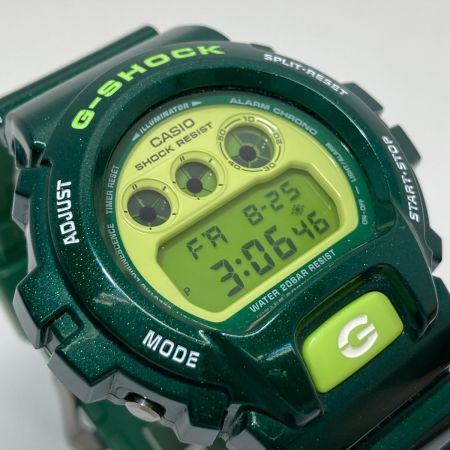  CASIO カシオ G-SHOCK ジーショック クレイジーカラーズ クォーツ メンズ 腕時計 DW-6900CC グリーン 箱付