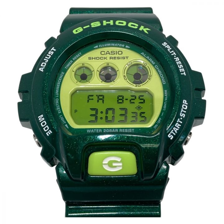 CASIO カシオ G-SHOCK ジーショック クレイジーカラーズ クォーツ メンズ 腕時計 DW-6900CC グリーン  箱付｜中古｜なんでもリサイクルビッグバン