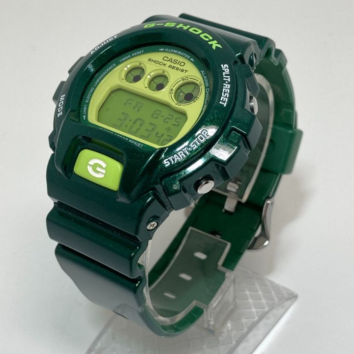 CASIO カシオ G-SHOCK ジーショック クレイジーカラーズ クォーツ メンズ 腕時計 DW-6900CC グリーン  箱付｜中古｜なんでもリサイクルビッグバン