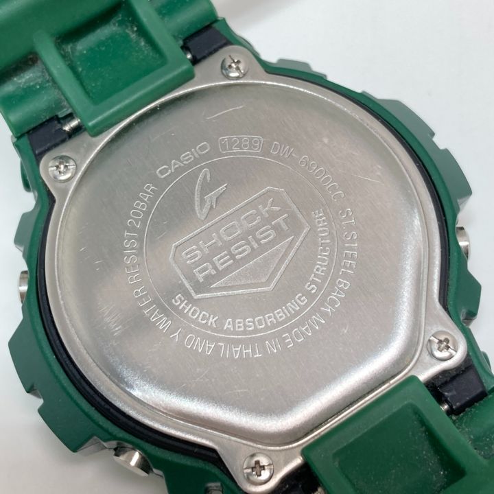 CASIO カシオ G-SHOCK ジーショック クレイジーカラーズ クォーツ メンズ 腕時計 DW-6900CC グリーン  箱付｜中古｜なんでもリサイクルビッグバン