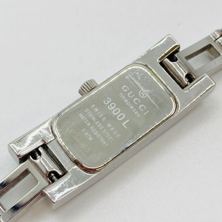  GUCCI グッチ クォーツ 腕時計 レディース シルバー文字盤 3900L ケース付