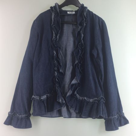  PINK HOUSE ピンクハウス フリルデニムジャケット P012FFB10 中古