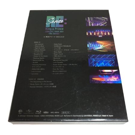  King&Prince キンプリ CONCERTTOUR 2021 Re:Sense Blu-ray/2枚組 初回限定盤
