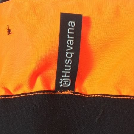  Husqvarna ハスクバーナ Techinical Chainsaw Pants　テクニカルチェンソーパンツ　防護ズボン オレンジ 未使用品　サイズⅬ
