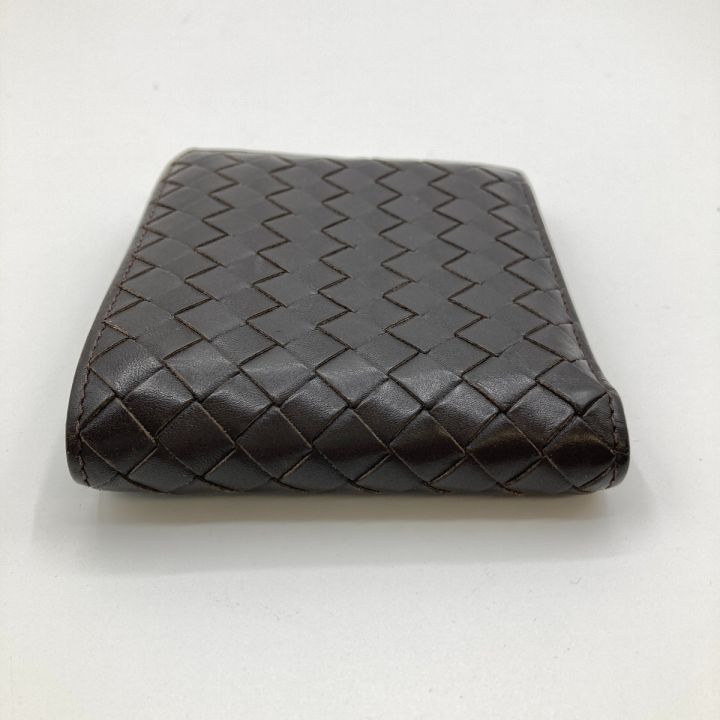 BOTTEGA VENETA ボッテガヴェネタ 2つ折り財布 イントレチャート 財布 メンズ ブラウン｜中古｜なんでもリサイクルビッグバン