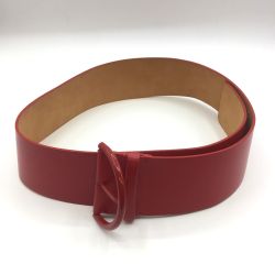◎◎ LOUIS VUITTON ルイヴィトン レザーベルト　CT0073 レッド 中古品 Bランク