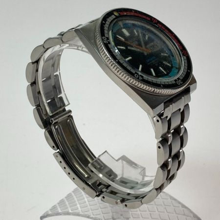  SEIKO セイコー 5スポーツ ブルーベゼル 自動巻き 腕時計 6119-6050 傷多 リューズ・ベゼル破損 ジャンク 現状渡し