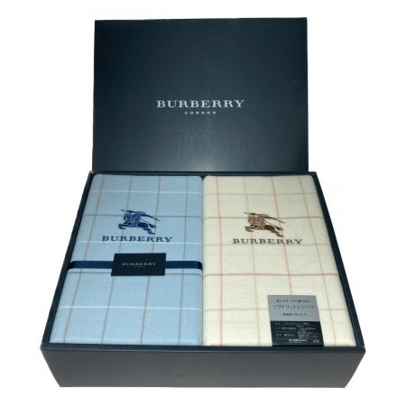  BURBERRY LONDON バーバリーロンドン ソフトコットンシーツ 2枚セット 綿100% 140x240cm